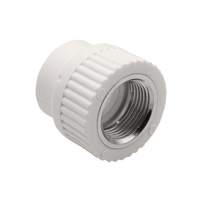 Муфта комбинированная внутренняя резьба 25х3/4\" EVER PLAST /белый ...